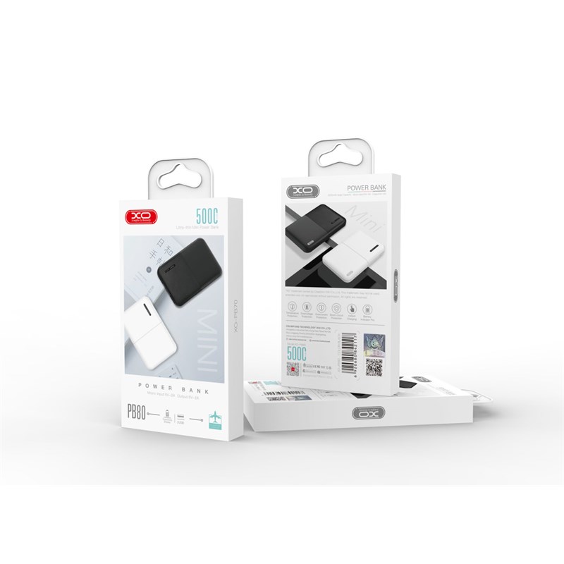 xo-pb80-prenosivi-punjac-5000-mah-white